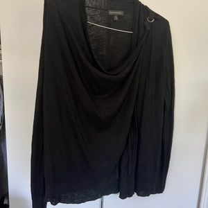 Banana republic wrap sweater. Black
